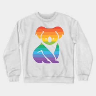 Pride Koala - Gay Pride Flag Crewneck Sweatshirt